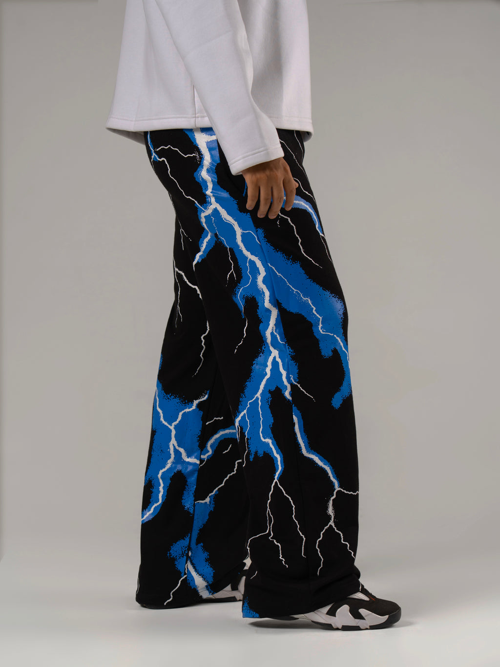 ALONSH UNISEX BAGGY TRACK PANTS – BLUEON