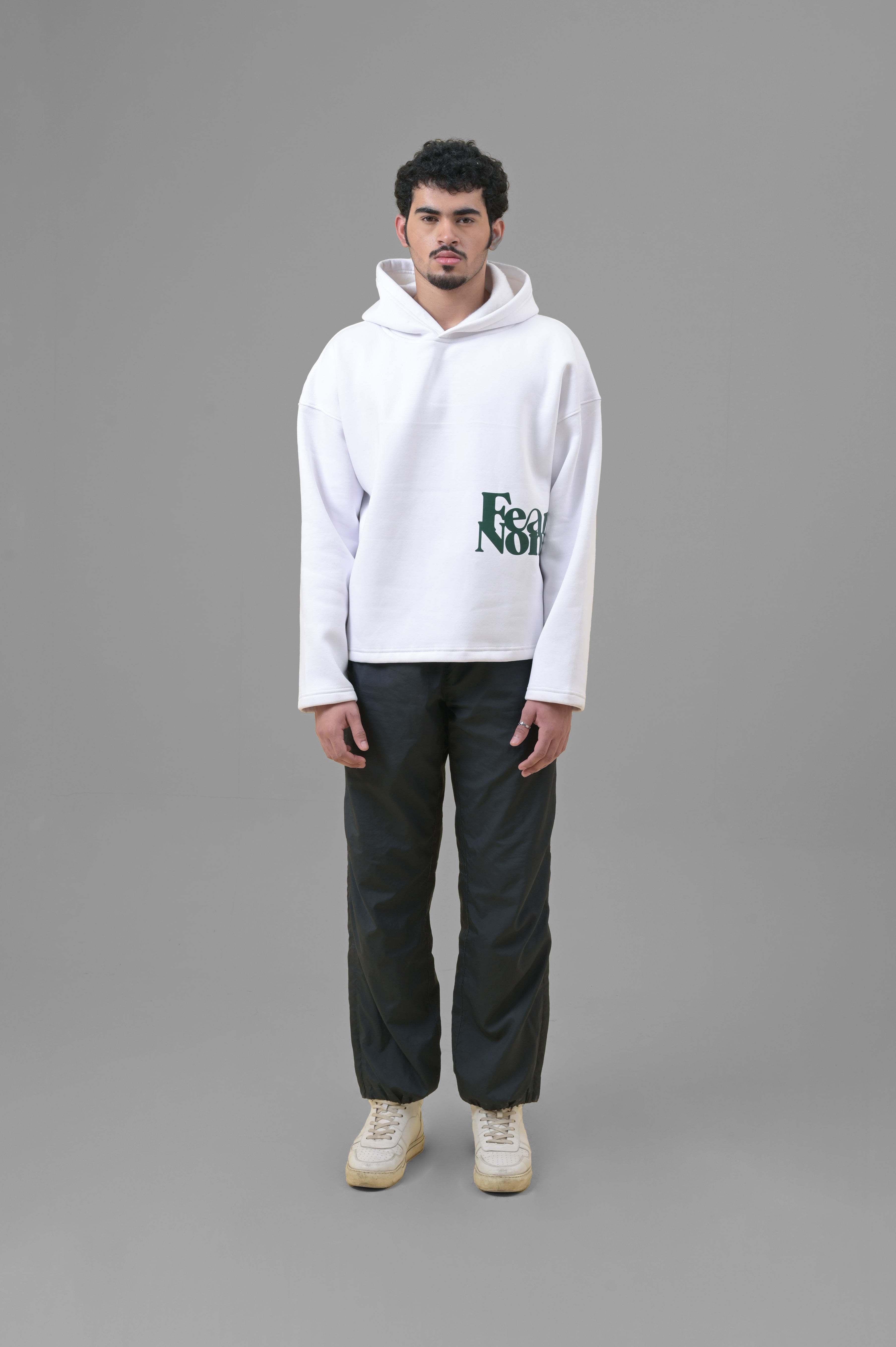 ALONSH OVERSIZED HEAVYWEIGHT HOODIE – LIMPED (WHITE)