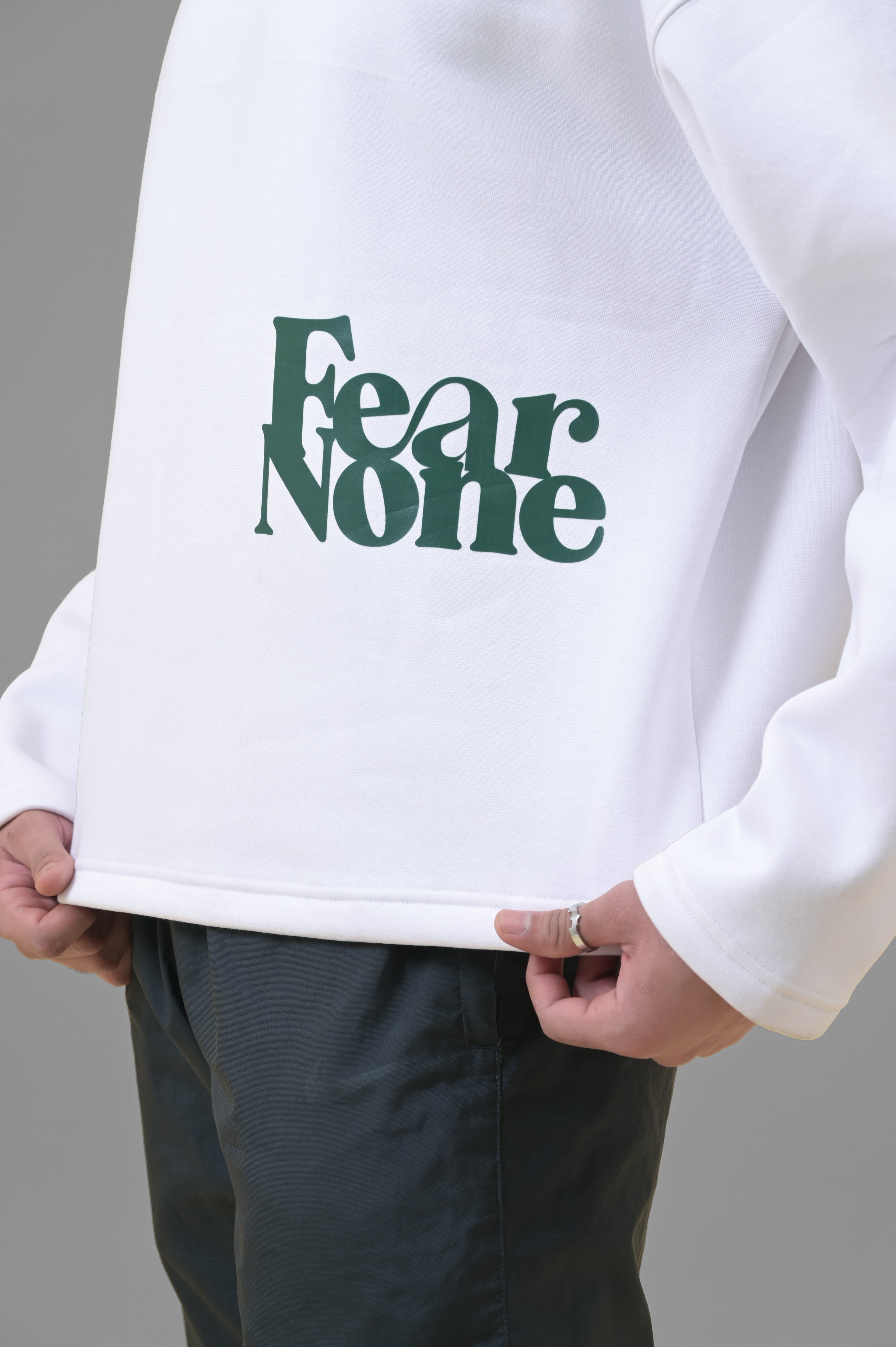 ALONSH OVERSIZED HEAVYWEIGHT HOODIE – LIMPED (WHITE)