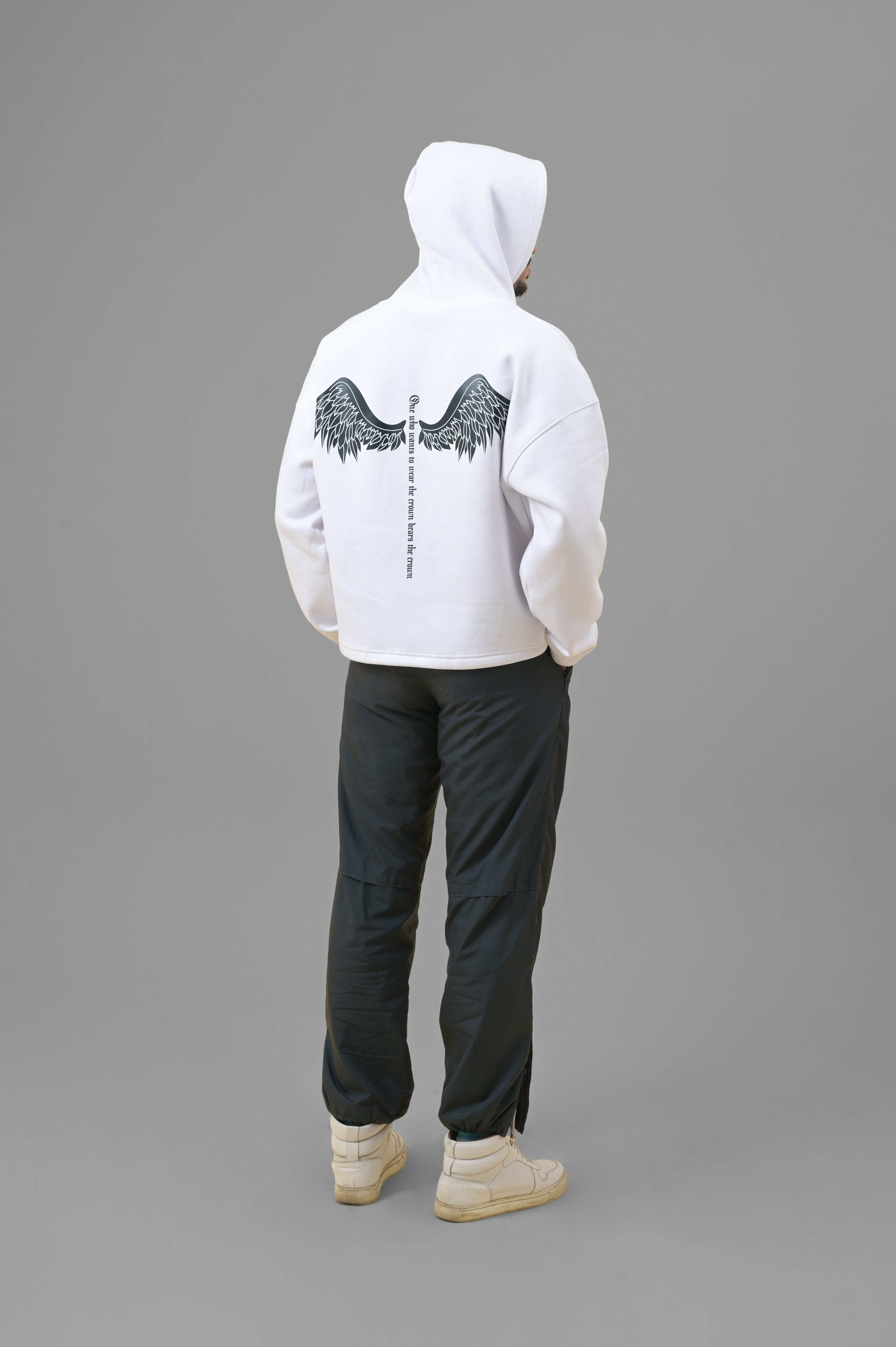 ALONSH OVERSIZED HEAVYWEIGHT HOODIE – LIMPED (WHITE)