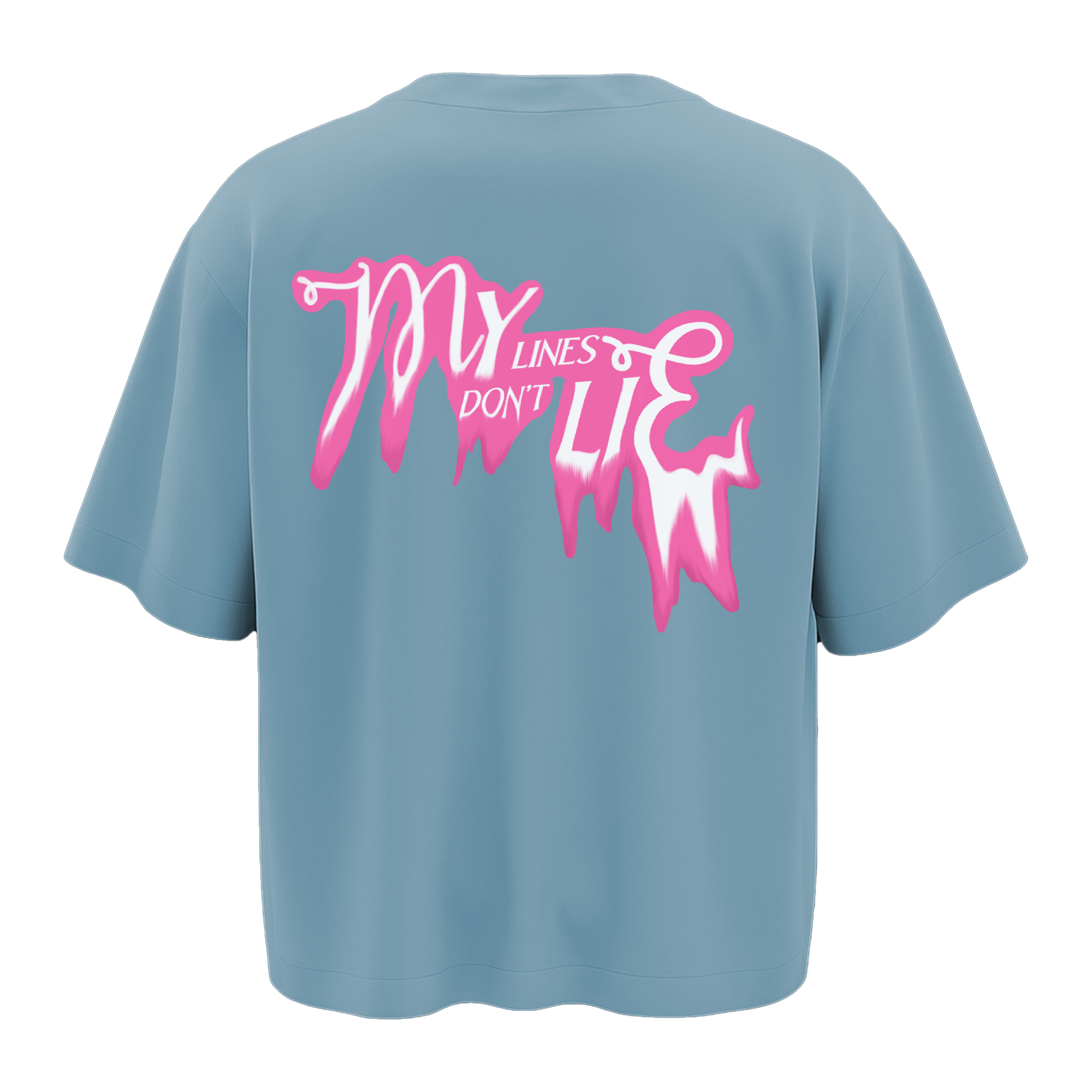 ALONSH OVERSIZED GRAPHIC T-SHIRT – NEON VERSE (SKY BLUE)