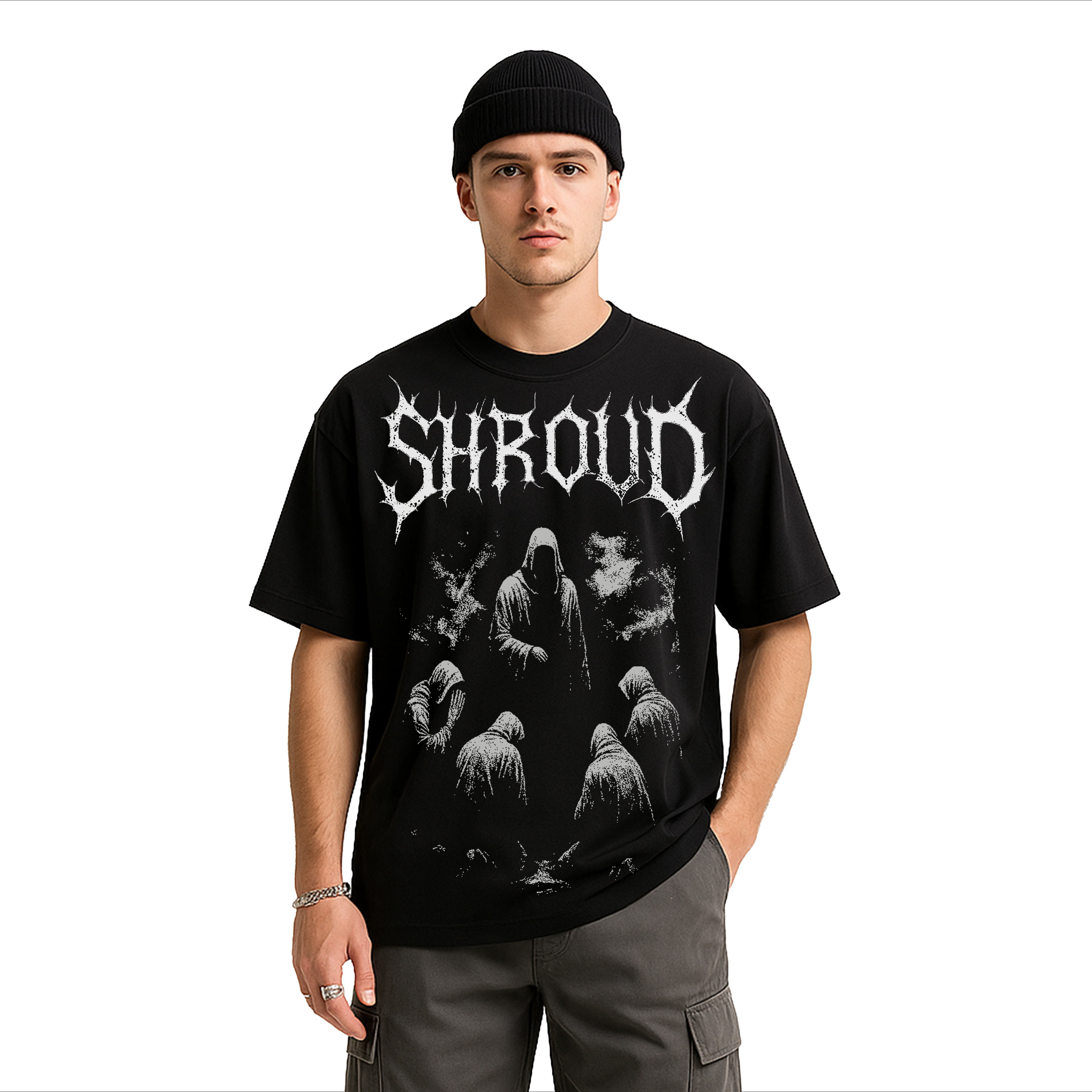 ALONSH OVERSIZED GRAPHIC T-SHIRT – NO FACE (BLACK)