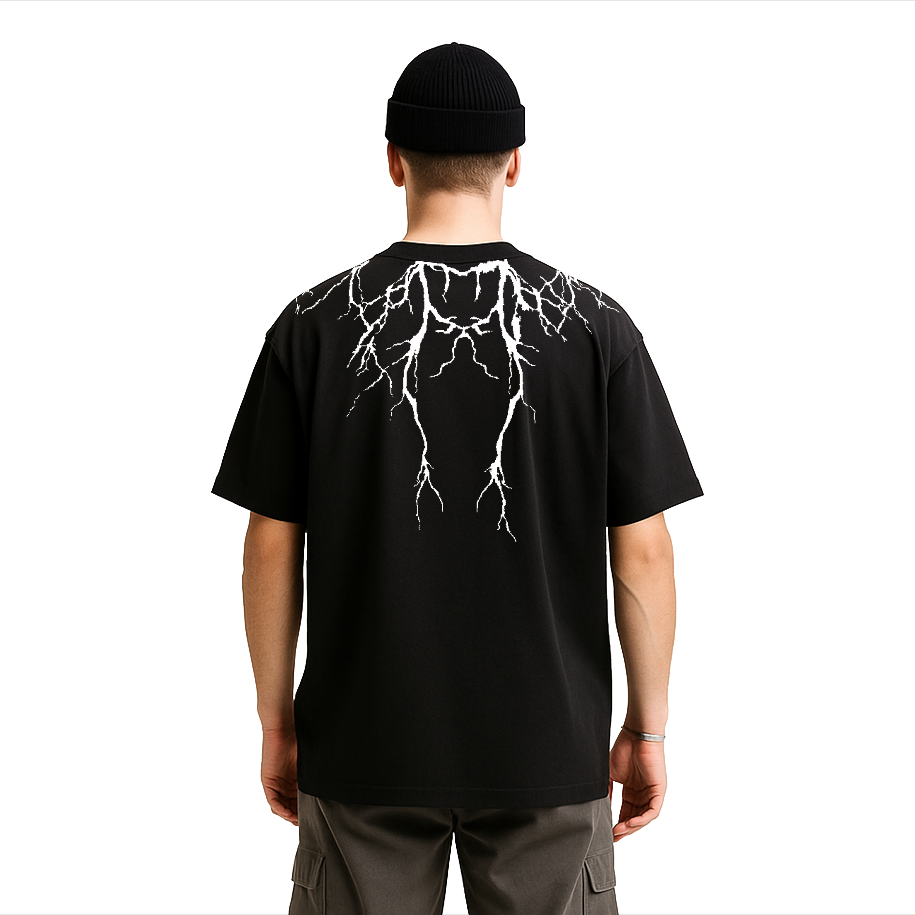 ALONSH OVERSIZED GRAPHIC T-SHIRT – NO FACE (BLACK)