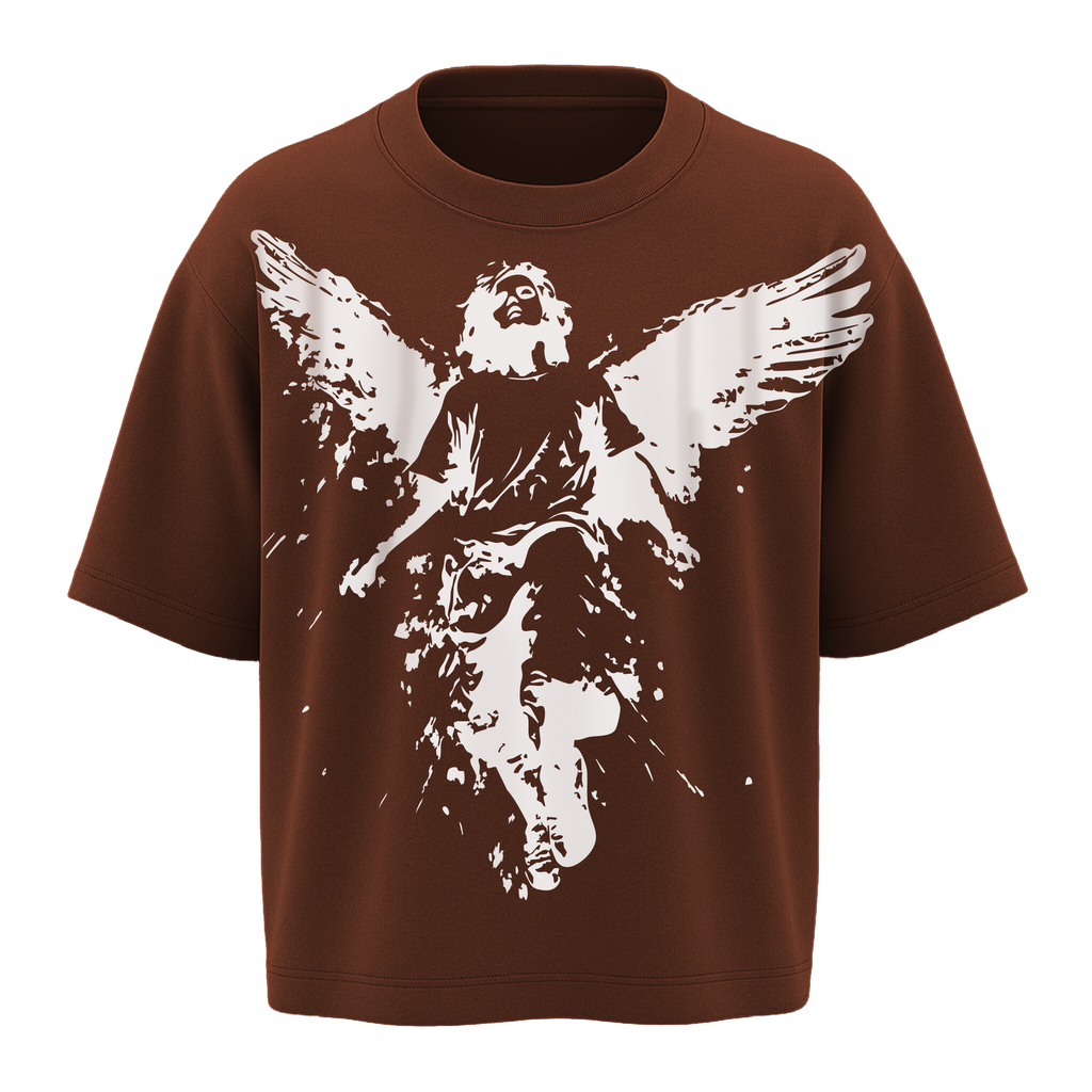 ALONSH OVERSIZED GRAPHIC T-SHIRT – GRACE MODE (BROWN)